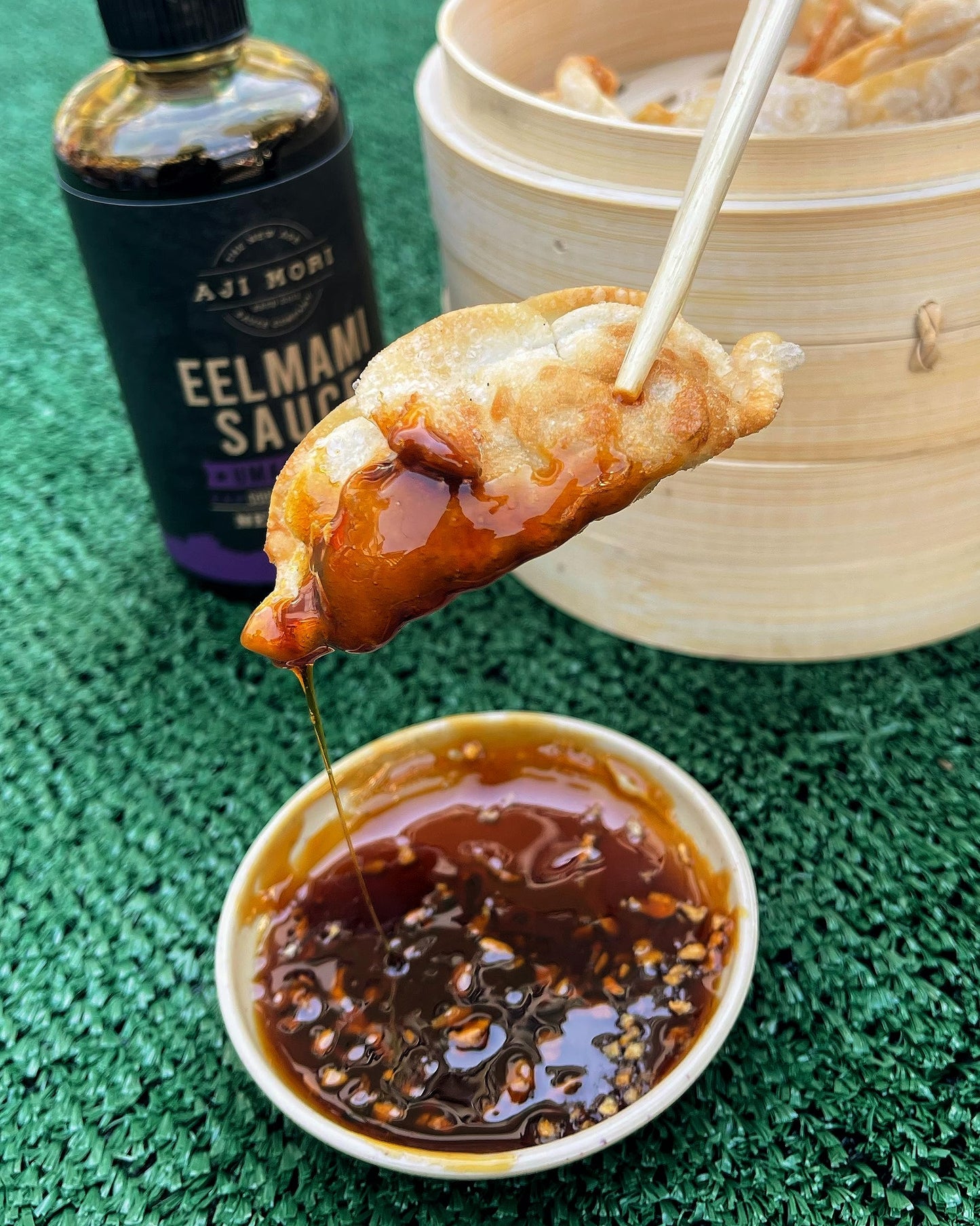 Aji Mori Eel Mami Umami Bomb - Eel Sauce w/ Authentic Japanese Flavor Soy Sauce - Elevate any Dish Like Unagi, Fish, Barbecue, Sushi, Chicken & more