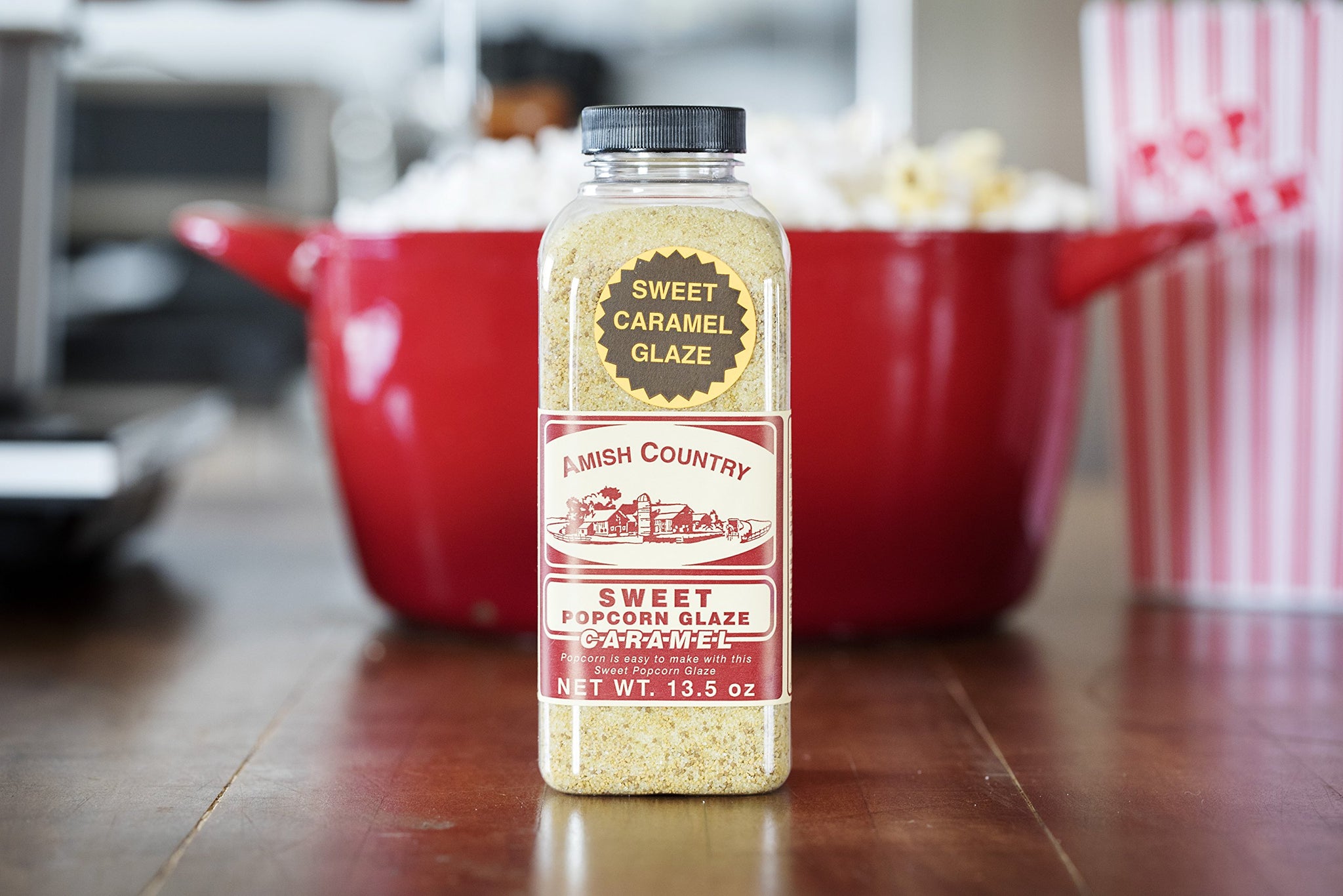 Amish Country Popcorn | Sweet Caramel Glaze - 15 oz | Old Fashioned, Non-GMO