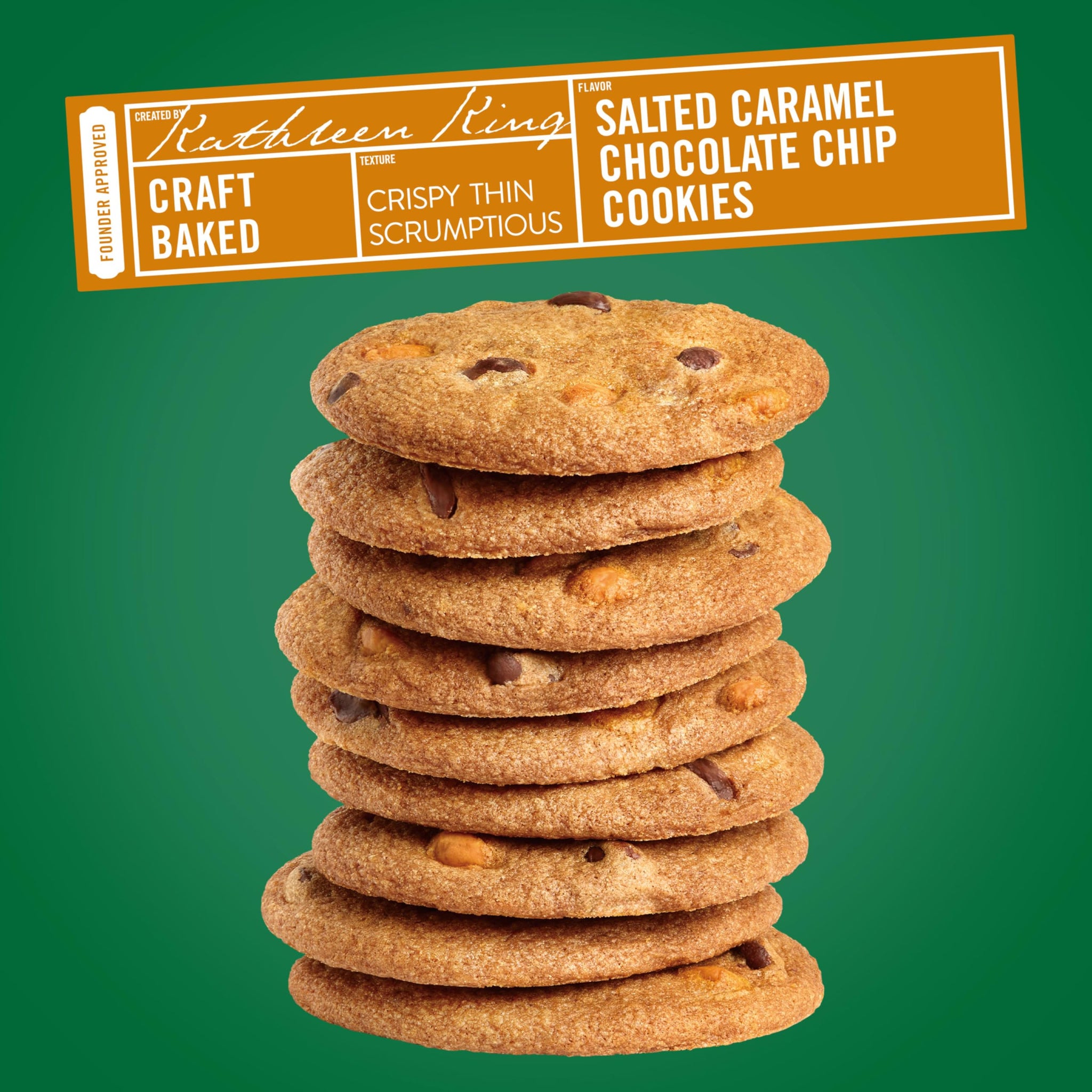 Tate's Bake Shop Salted Caramel Chocolate Chip Cookies, 4-6.5 oz Bags