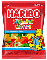 HARIBO Gummi Candy, Alphabet Letters, 5 oz. Bag