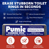 PUMIE Pumice Scouring Stick for Cleaning Toilet Rings Stain & Hard Water Rings, Extra Strong Heavy Duty Pumice Stone for Toilet Cleaning, Rust