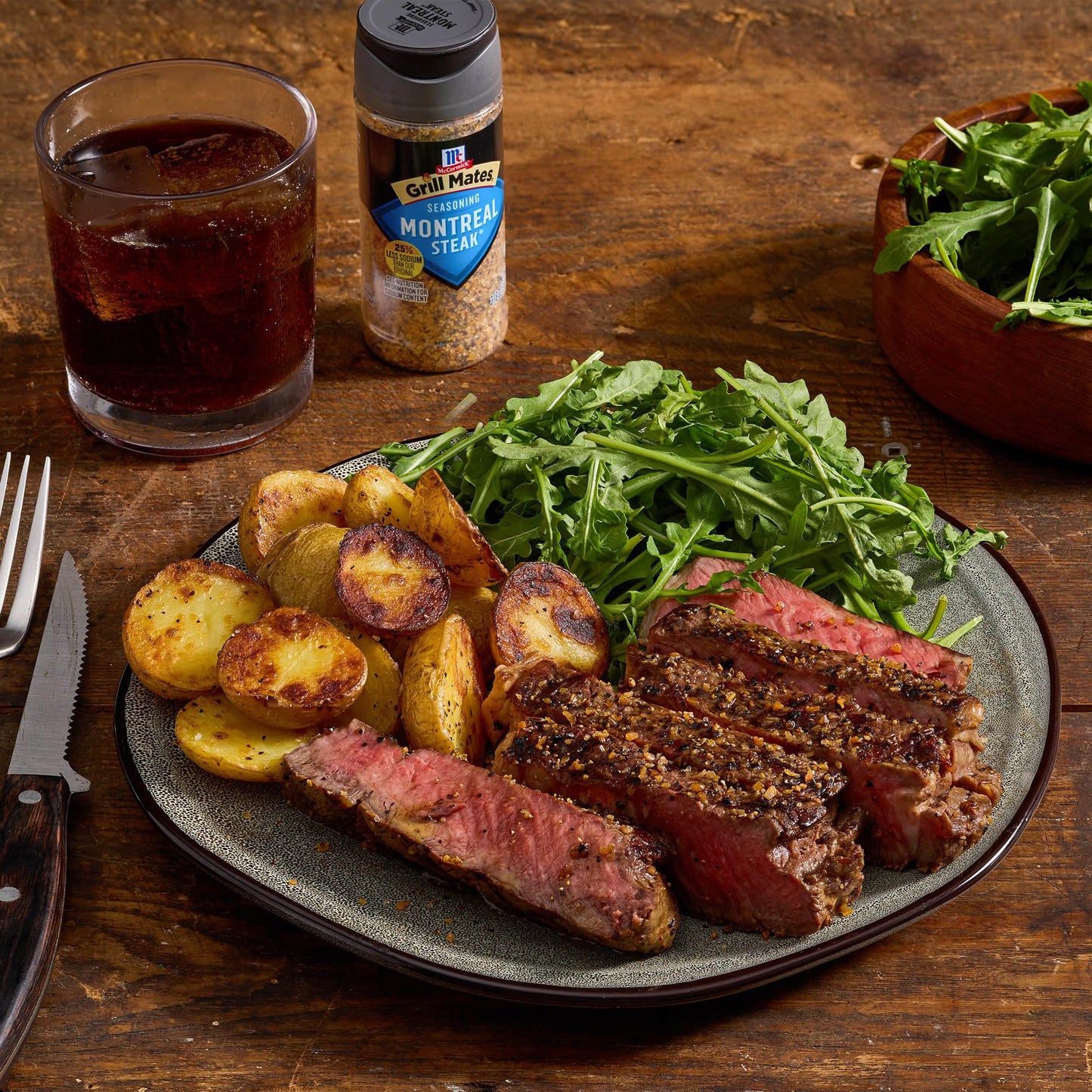 McCormick Grill Mates 25% Less Sodium Montreal Steak Seasoning, 3.18 oz
