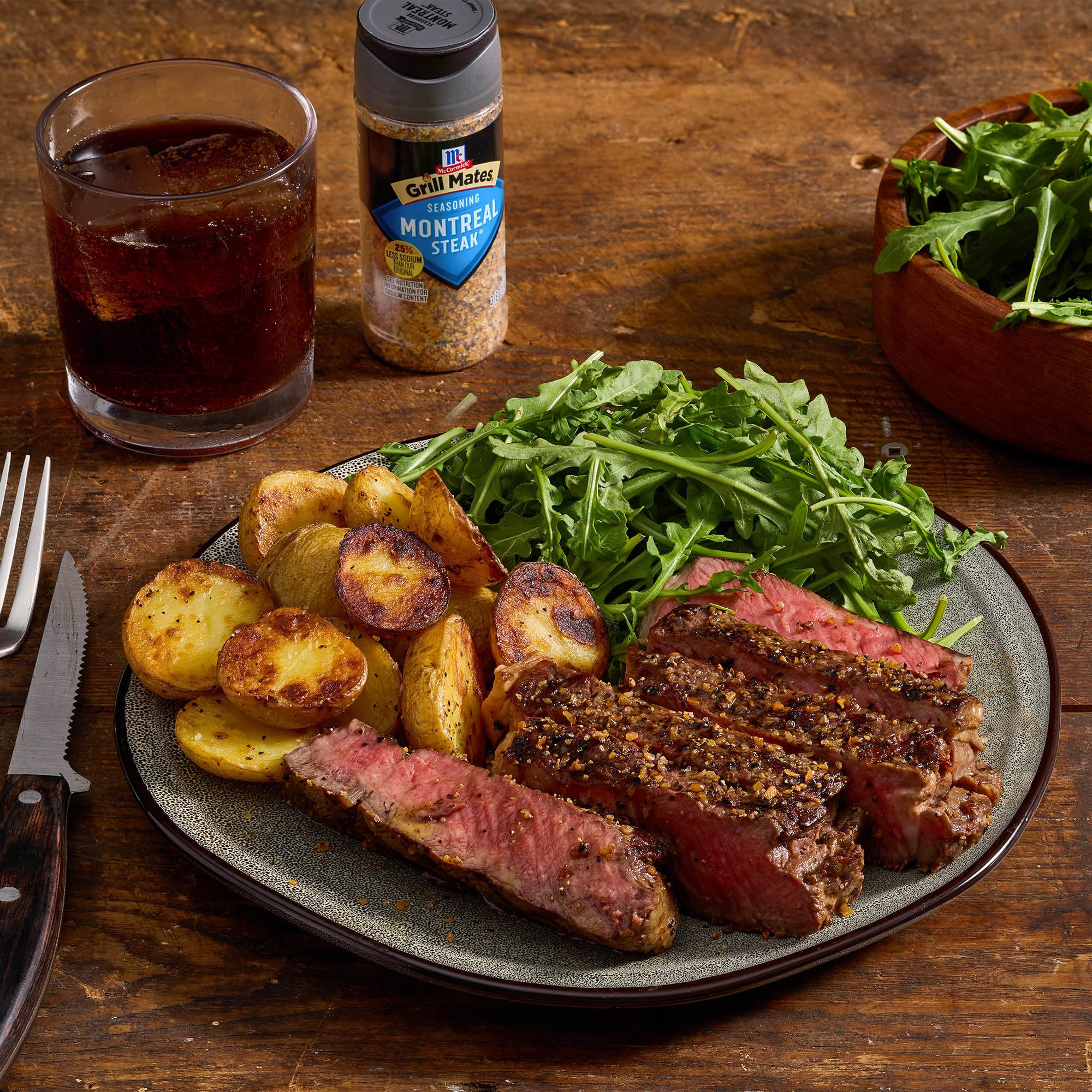 McCormick Grill Mates 25% Less Sodium Montreal Steak Seasoning, 3.18 oz