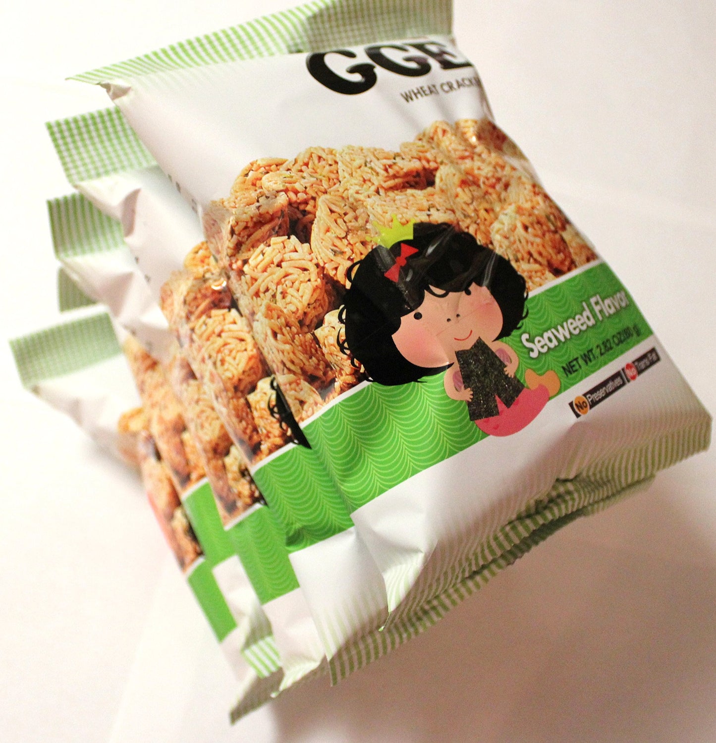 Wei Lih GGE Wheat Crackers Seaweed Flavor, 2.82 Oz (Pack of 5)