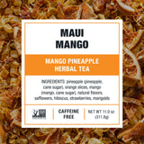Tiesta Tea - Maui Mango Cold Brew, Loose Leaf, Mango Pineapple Herbal Tea, Premium Non-Caffeinated Blend, Cold Brew Packets, Makes 64oz Pitcher Per