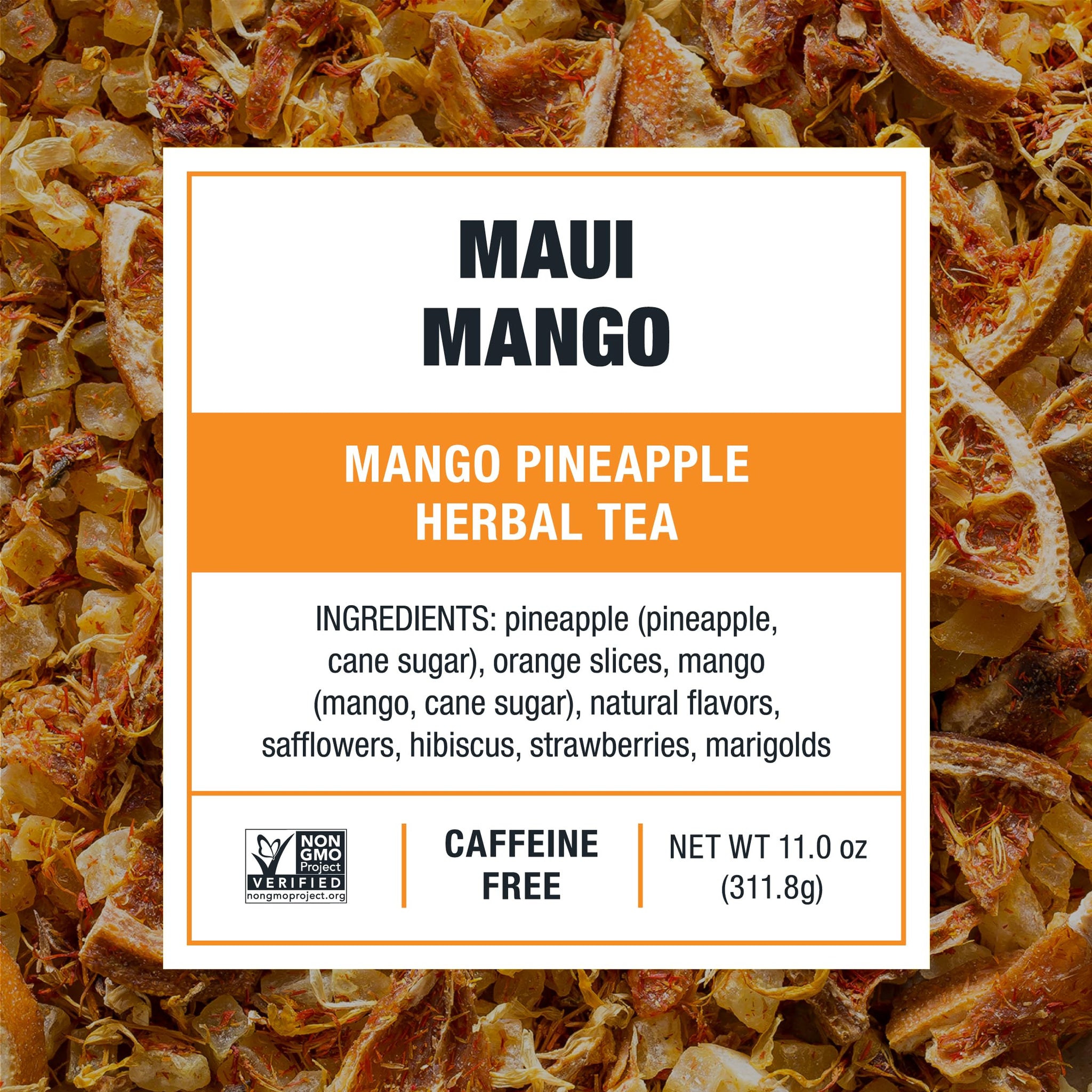 Tiesta Tea - Maui Mango Cold Brew, Loose Leaf, Mango Pineapple Herbal Tea, Premium Non-Caffeinated Blend, Cold Brew Packets, Makes 64oz Pitcher Per