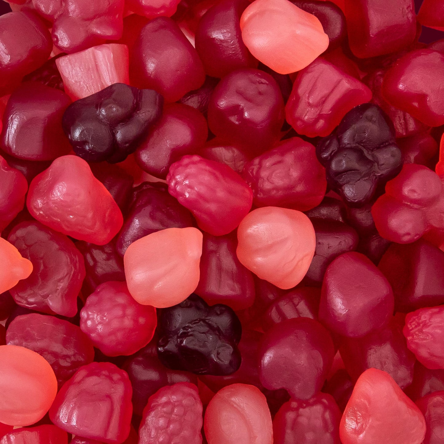 Berry Jelly Candy Mix 1 Pound Bag | Vegan Gummies with Real Fruit Puree | Assorted Berry Flavors | Gelatin Free Plant Based Texture | No Artificial