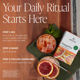 Arbonne Ginseng Energy Supplements - Blood Orange Flavor Fizz Sticks, Energy Boost with Caffeine Powder from Guarana and Green Tea, Delicious