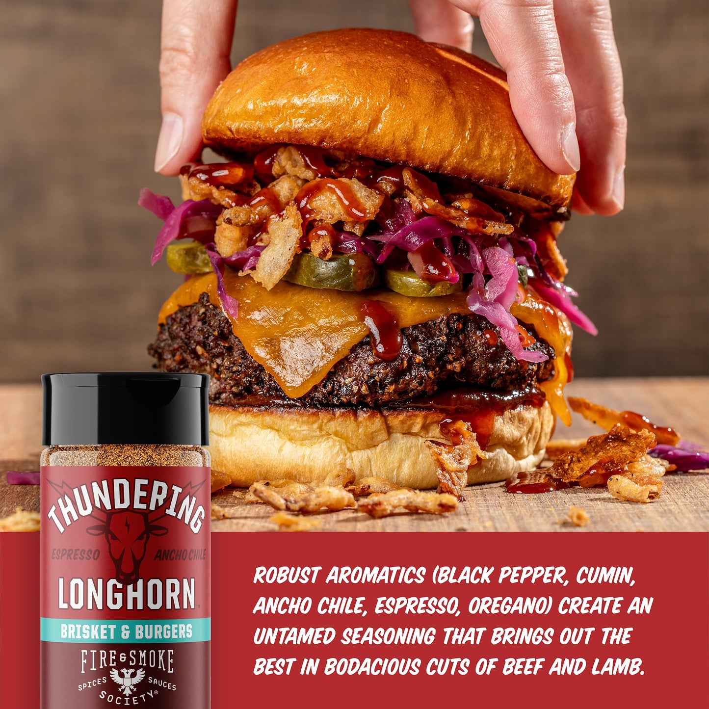 Fire & Smoke Society Burger & Fries Seasoning Variety Pack | BBQ Rubs and Seasonings for Smoking and Grilling | Father's Day Gifts for Dad, Grilling