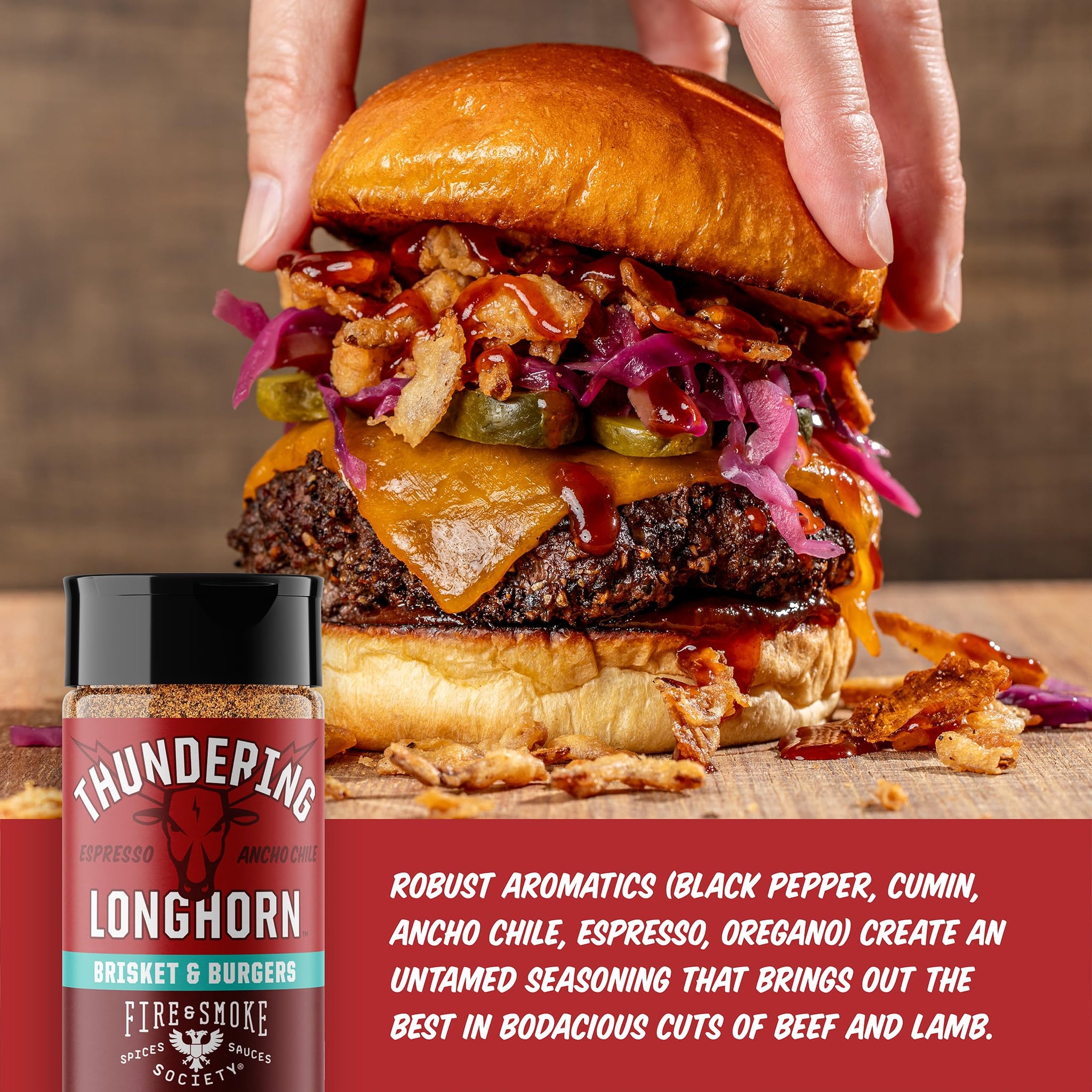 Fire & Smoke Society Burger & Fries Seasoning Variety Pack | BBQ Rubs and Seasonings for Smoking and Grilling | Father's Day Gifts for Dad, Grilling