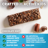 Zbar Protein - Chocolate Flavored Mint - Crispy Snack Bars - Made with Organic Oats - Non-GMO - 5g Protein - Gluten Free Protein Bars (15 Pack)