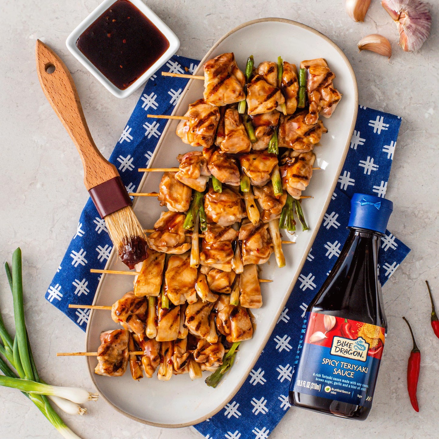 Blue Dragon Spicy Teriyaki Sauce - 10.5oz (Pack of 3) - No Artificial Colors Or Flavors - Made With Soy Sauce & Red Chili - Vegan Dipping Sauce