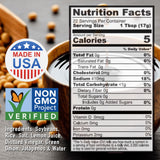 Pacific Island Soy Sauce, American, Fat-Free, Gluten-Free, No Sugars, Certified Non-GMO, No Carbs, MSG-Free, No Corn Starch, No Corn Syrup, Naturally
