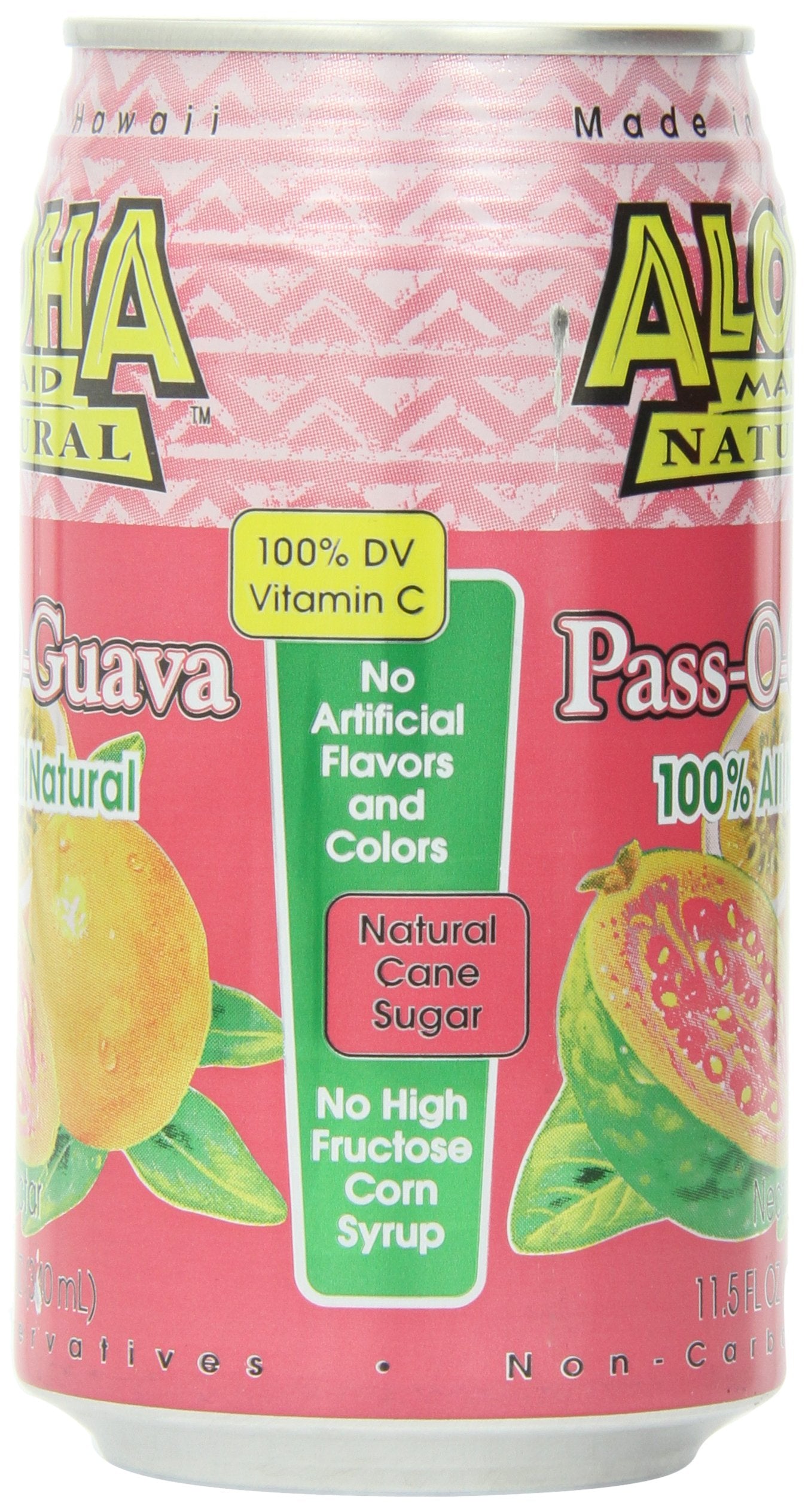 Aloha Maid Juice Pass-O-Guava, 11.5-Ounce (Pack of 24)