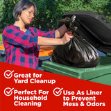 Toughbag 40-45 Gallon Trash Bags Heavy Duty (100 Count) - 39, 40, 42, 44 Gallon Trash Bags for Contractors, Commercial, Home, Kitchen - Made in USA