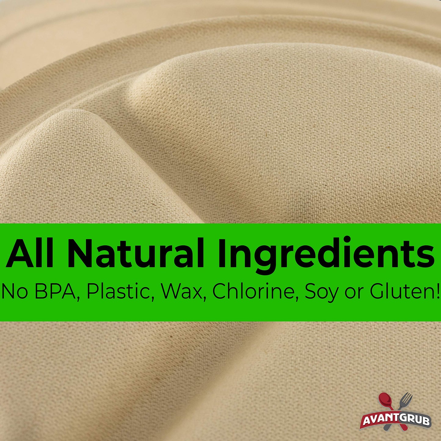 Restaurant-Grade Biodegradable 10 Inch 3-Compartment Plates Bulk 50 Pk. Great for Lunch and Dinner Parties. Disposable Compostable Wheatstraw Divided