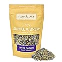 Herbal Blend for Smoke and Tea - Smoke & Brew Sweet Dreams for Relaxation and Sleep - Lavender and Chamomile - Organic and Wildcrafted Herbs - 1oz