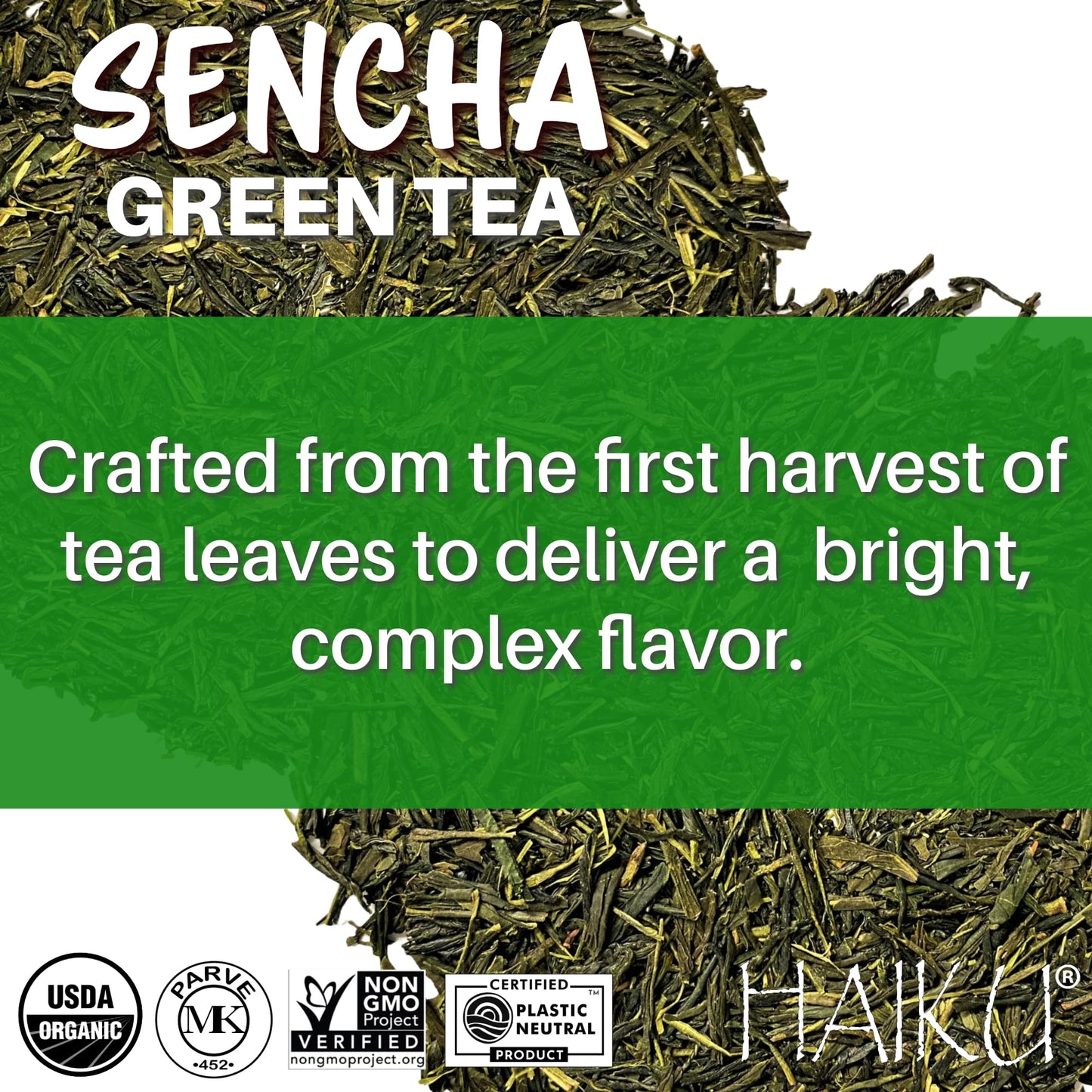 HAIKU Organic Sencha Teabags, 16 CT