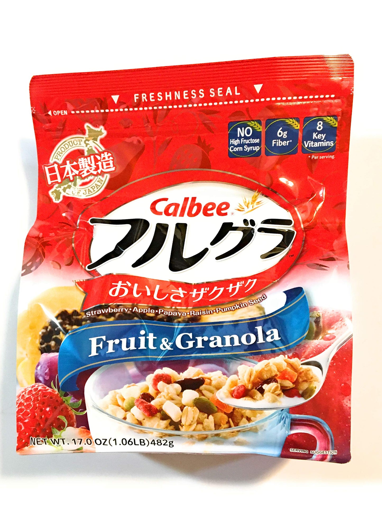 Calbee Fruit & Granola 17 Oz And Tapioca Pearl 14 Oz