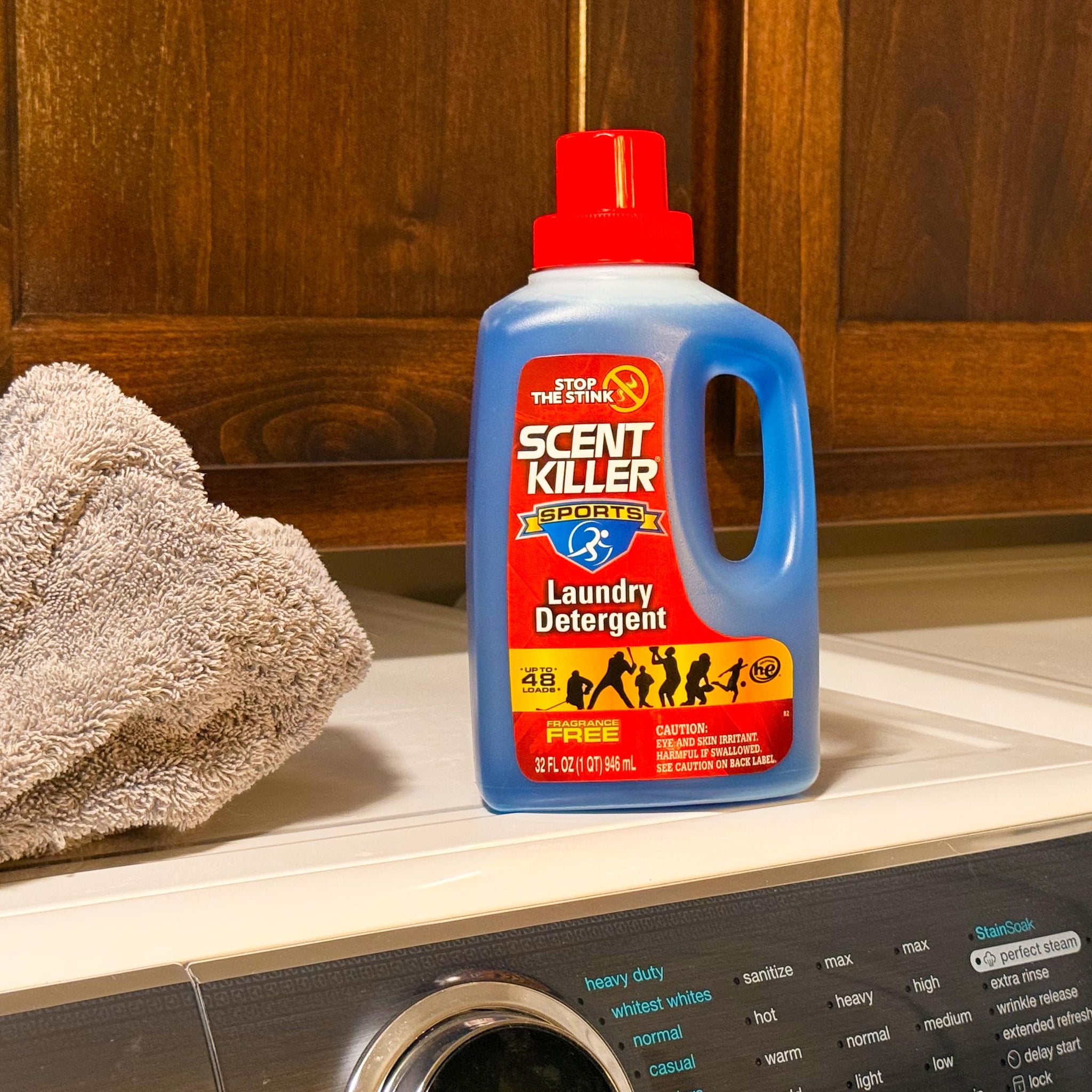 Scent Killer Sports Laundry Detergent for Smelly Clothes - Active Wear Laundry Detergent and Odor Eliminator - Deep Cleaning Sports Detergent