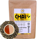 Classic Chai Tea Loose Leaf | CEYLON (110+ Cups) | 100% CERTIFIED ORGANIC Chai Ingredients| Black Tea, Cinnamon, Cardamom, Cloves & Black Pepper |
