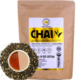Classic Chai Tea Loose Leaf | CEYLON (110+ Cups) | 100% CERTIFIED ORGANIC Chai Ingredients| Black Tea, Cinnamon, Cardamom, Cloves & Black Pepper |