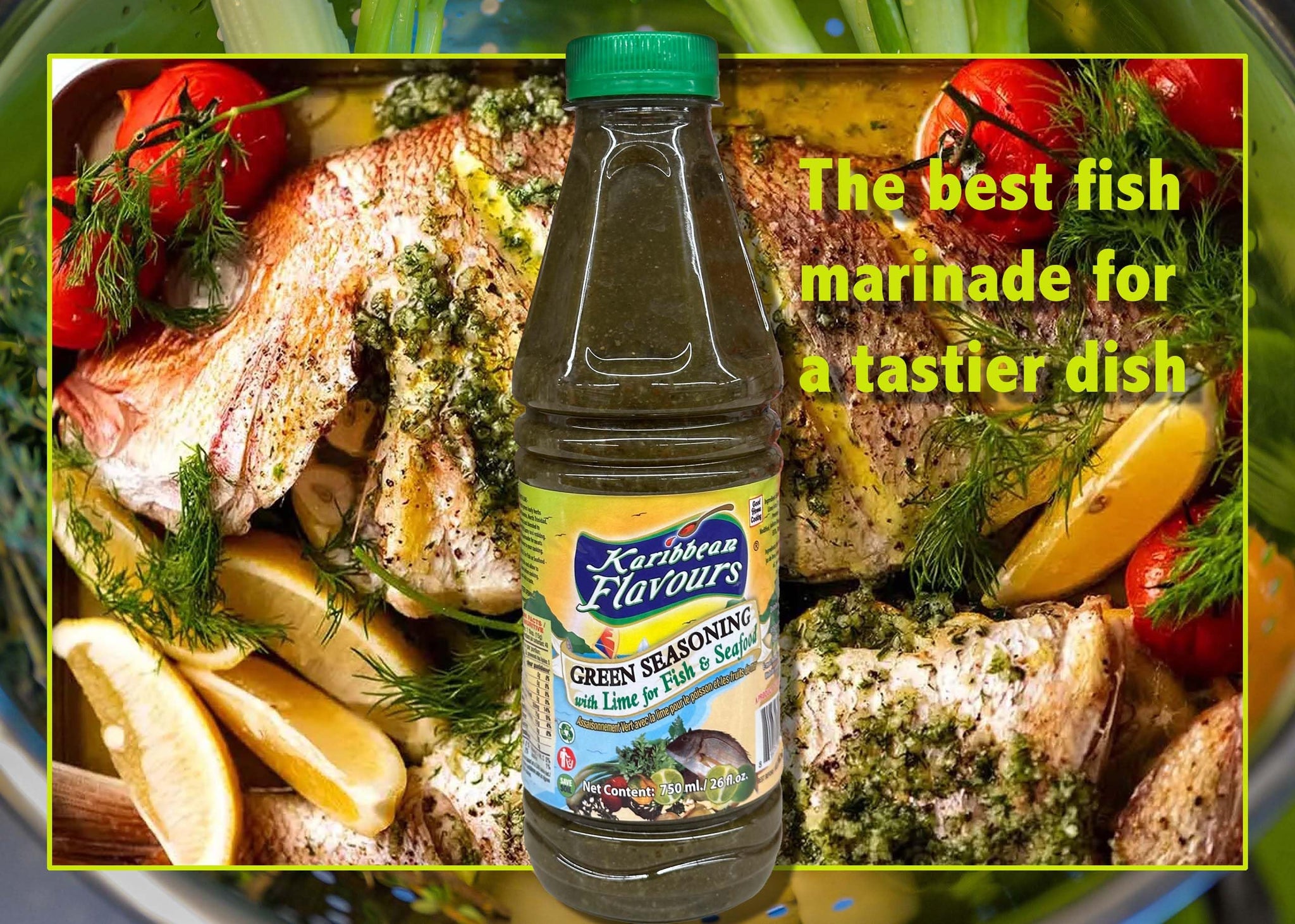 Trinidad Fresh Green Seasoning - 750ml (with Lime)