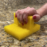 Mr.T® Silicone Scrubbing Sponge - Nail & Knuckle Saver, with Grip-N-Clean Technology for Safer & Easier Cleaning! Silicone Scrubber! (4 Pack)