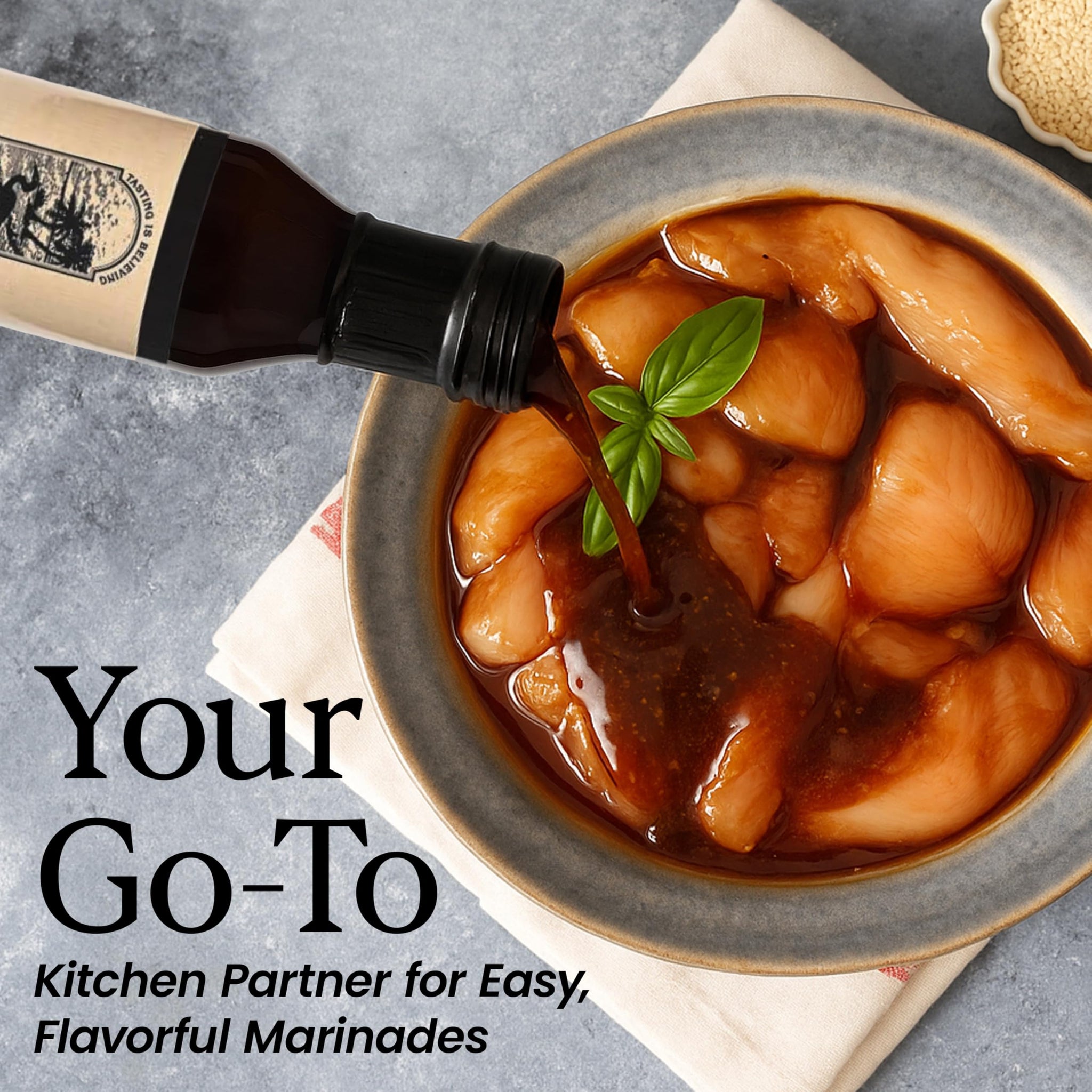 Everglades Sweet Teriyaki Marinade & Glaze - Chicken, Beef, Salmon & Stir Fry Sauce - Honey Soy Glaze with Ginger & Garlic - 12 oz
