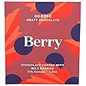 Goodio Chocolate Bar, Berry Nordic 71%, Vegan, Gluten- free, 1.7 Ounce