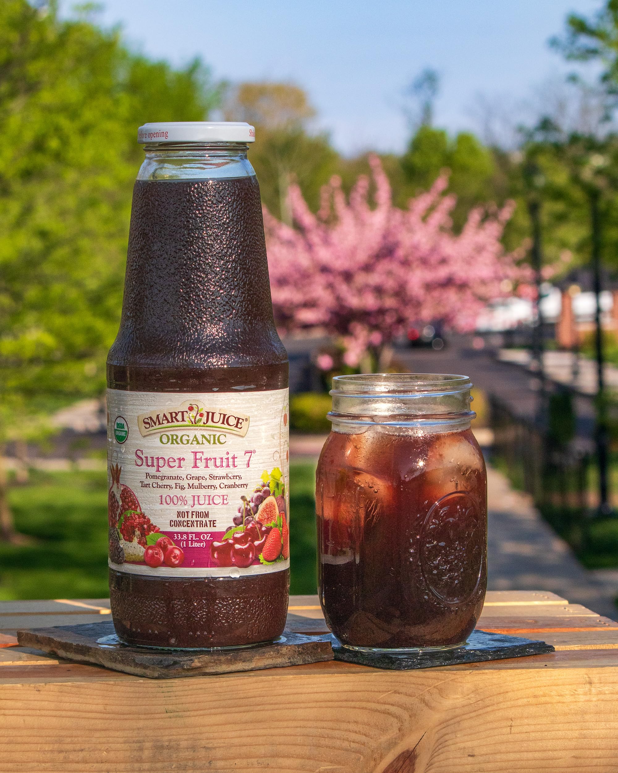 Smart Juice Super Fruit 7 Organic Juice - 100% Juice, Not From Concentrate - 33.8 fl oz (1L) - (Pack of 6)