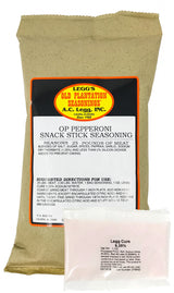 A.C. Legg, Inc. Pepperoni Snack Stick Seasoning with Cure Packet, 16.75 oz, Seasons up to 25 lbs, For Pork, Beef & Wild Game