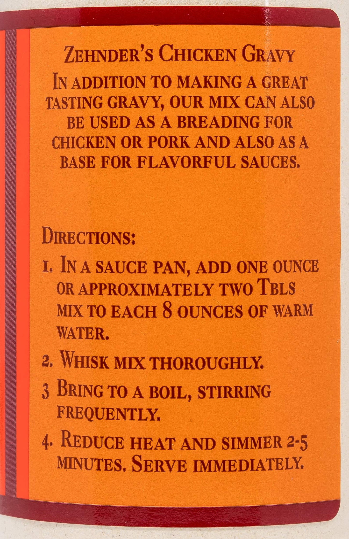 Zehnders Chicken Gravy Mix (9 Oz)