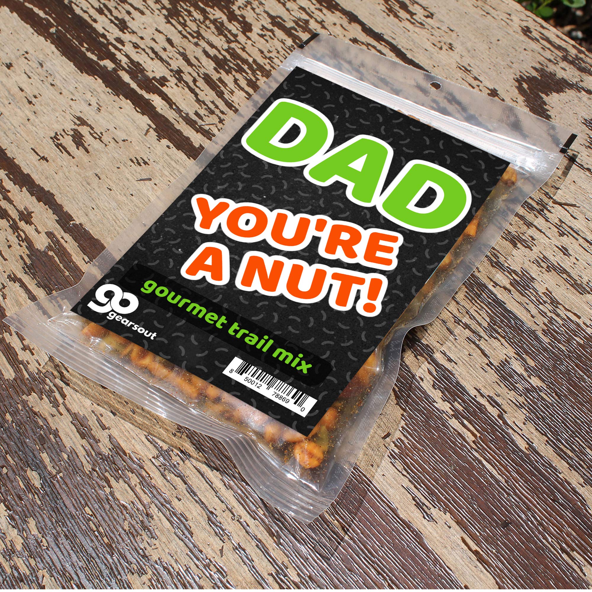 Dad You're A Nut Gourmet Trail Mix - Funny Snacks for Dads - Spicy Blend, Made in the USA