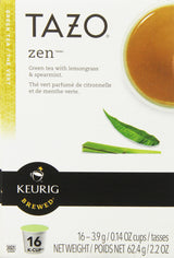 Tazo Zen Green Tea Keurig K-Cups, 16 Count