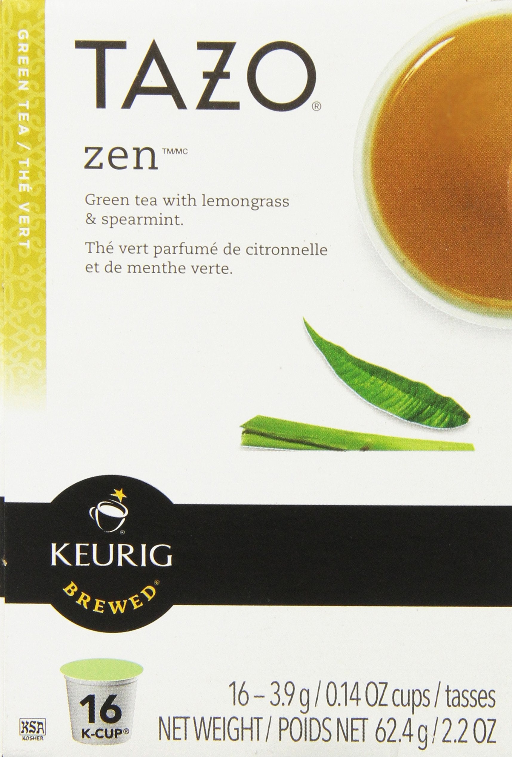 Tazo Zen Green Tea Keurig K-Cups, 16 Count