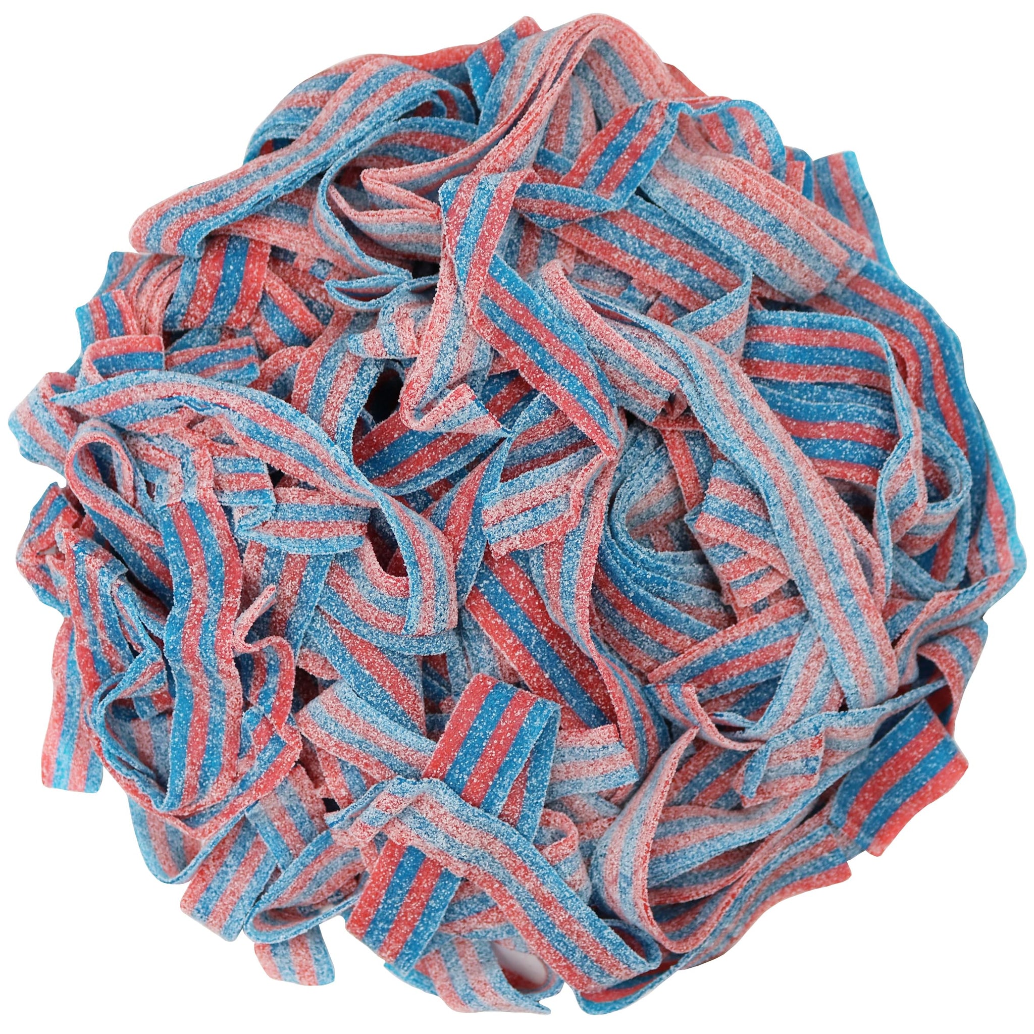 Variety Color Sour Gummy Belts (Blazpberry Red & Blue Raspberry, 2 LB)