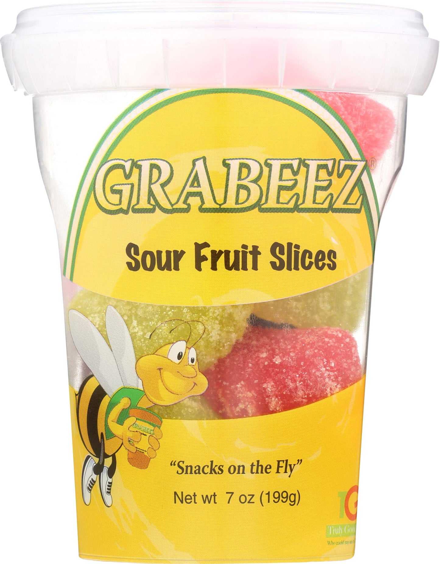 Grabeez Snack Cups Sour Fruit Slices, 7 oz