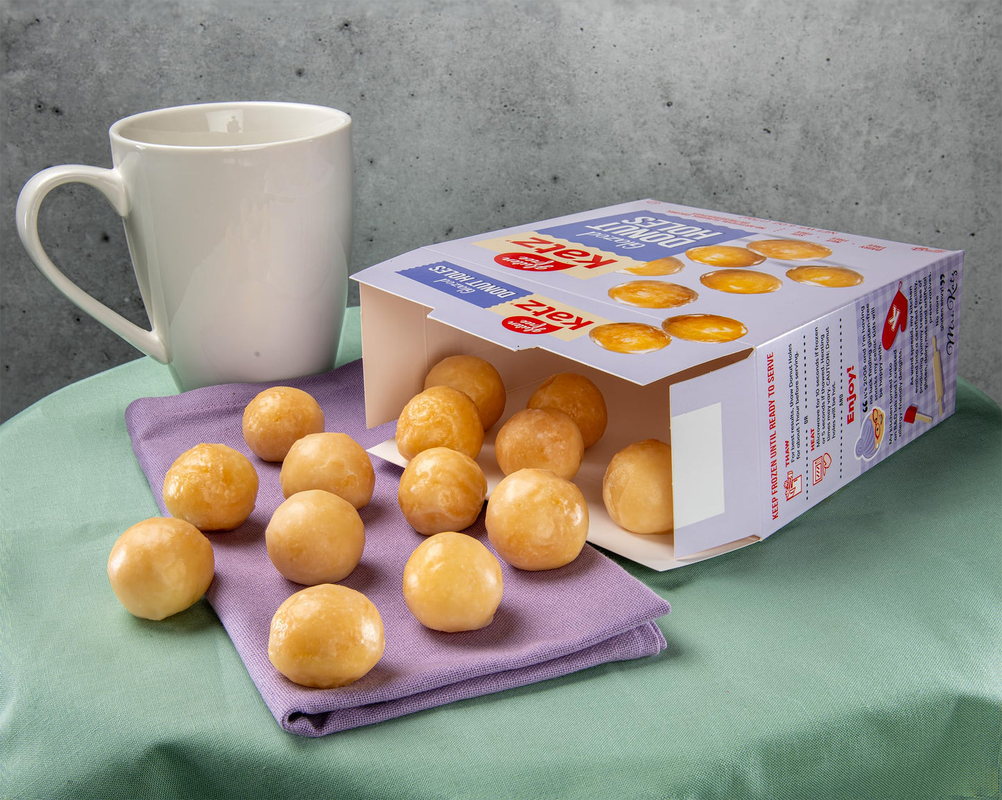 Katz Gluten Free Glazed Donut Holes. Soft & Sweet Mini Donut Bites, Free of Soy, Sesame, Dairy, and Nuts. Kosher snack, 6oz (1pk)