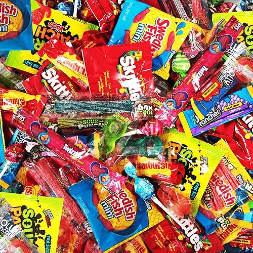 Bulk Candy Mix Variety Pack - 5lb Pack of Individually Wrapped Assorted Sweets for Party Favors, Candy Buffets, Goodie Bags, Gifting, and Office