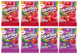 Skittles Candy Gummy Candy Original and Wild Berry 5.8oz Bag Bundle - Includes 8 Bags - 46.4 Total Oz
