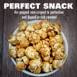 The Hampton Popcorn Company Caramel Popcorn Resealable Zip Bag, 9.5 Ounce, Caramel Corn, Fresh Gourmet Popcorn