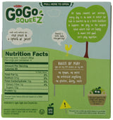 GoGo Squeez appleapple, Applesauce on the Go, 3.2-oz. Pouches, Count of 48