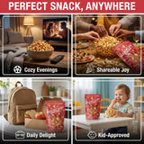 KrackCorn Caramel Popcorn, Gluten-Free, Non-GMO, Sweet and Salty Snack, No High Fructose, Guilt Free, Non Greasy Delight Ideal for Family Parties, 11