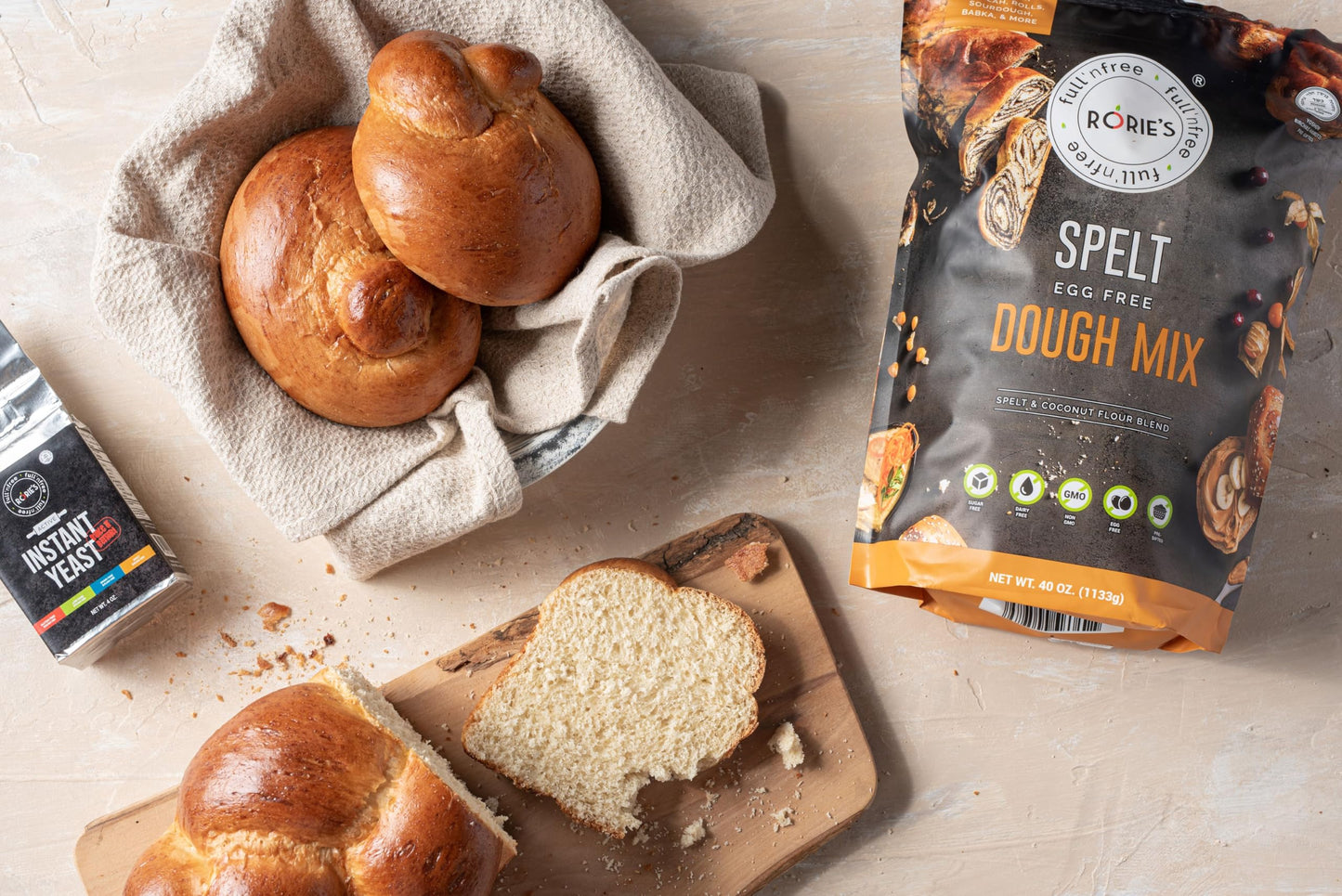 Rories Egg Free Spelt Dough Mix (40 oz)