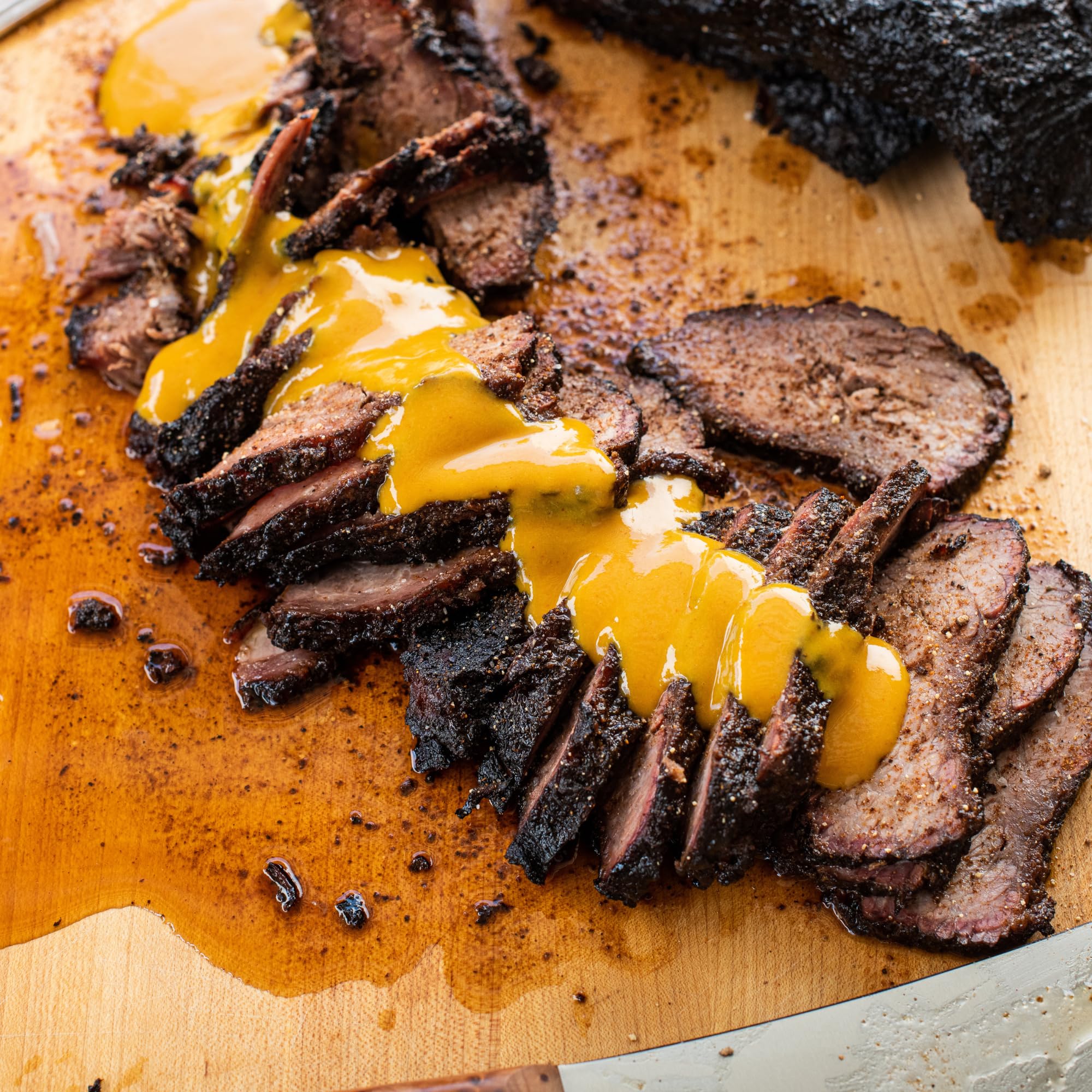 Boo and Henry's BBQ Mustard Barbecue Sauce Variety 2-Pack, World Champion Sweet Mustard Plus Carolina Red Hot Mustard Sauce with Signature Ghost