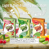 Wyler’s Light Water Flavoring Packets - Tropical Variety 6 Pack, 2 of Each Flavor - Kiwi Lime, Shirley Temple, Rainbow Sherbet - Sugar Free Singles
