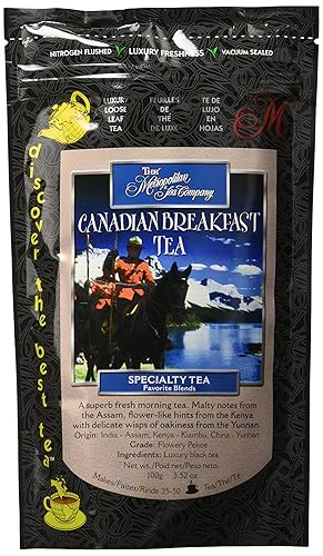 Metropolitan Tea Discovery Loose Tea Pack, Canadian Breakfast Specialty, 100gm