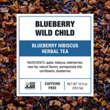 Tiesta Tea - Blueberry Wild Child Cold Brew, Loose Leaf, Blueberry Hibiscus Herbal Tea, Non-Caffeinated Iced Blend, Cold Brew Packets, Makes 64oz