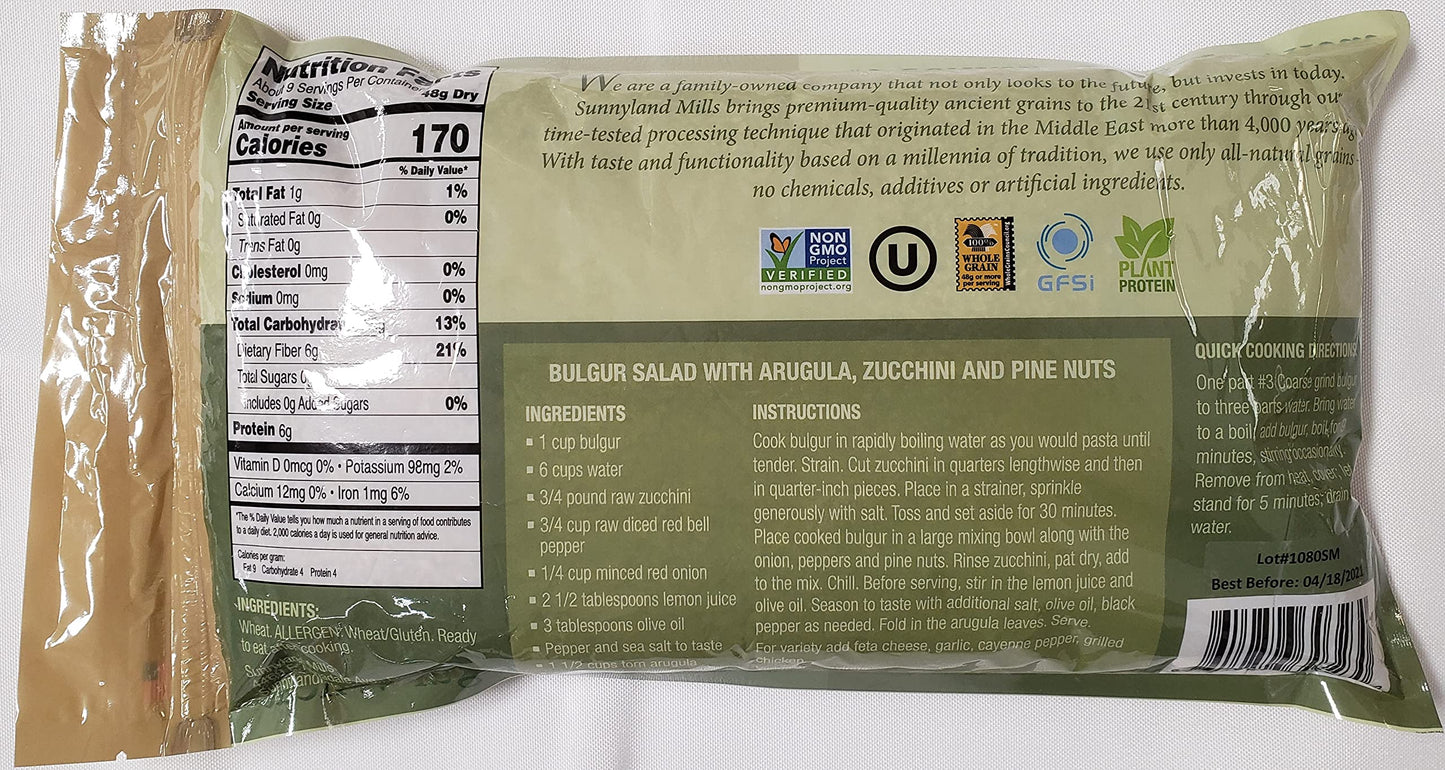 #3 Coarse Traditional Bulgur Wheat 2lb.